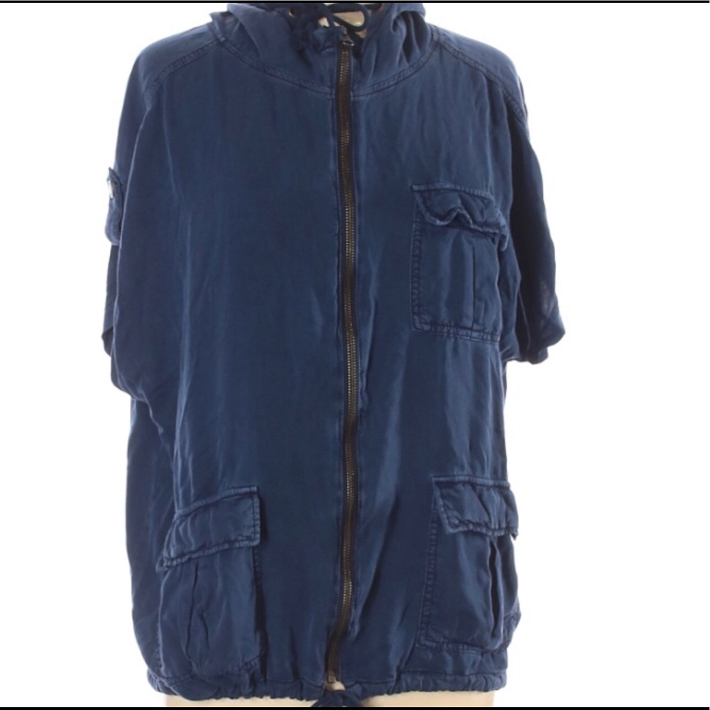Maurice’s Hooded Blue Jacket L/XL - Picture 3 of 10
